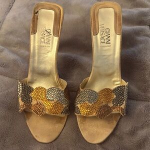 Authentic Vintage Gianni Versace Crystal Sandals